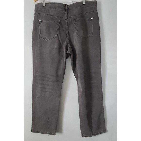 Anthropologie Pilcro The Borrowed Boyfriend Jeans Sz 32 Gray Distressed NWOT - Picture 4 of 14